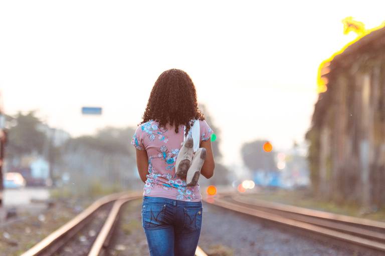 Ensaio de debutante no final de tarde