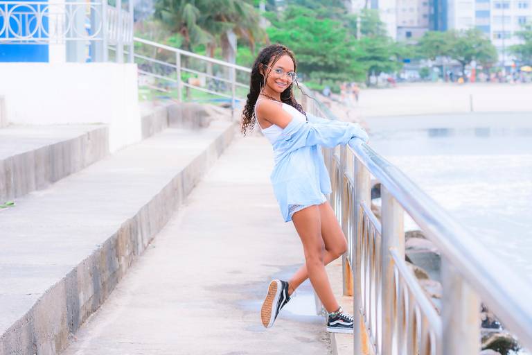 Ensaio Fotográfico  quinze anos  praia