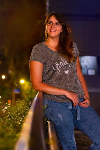 Ensaio Fotográfico Feminino em Santos Noturno