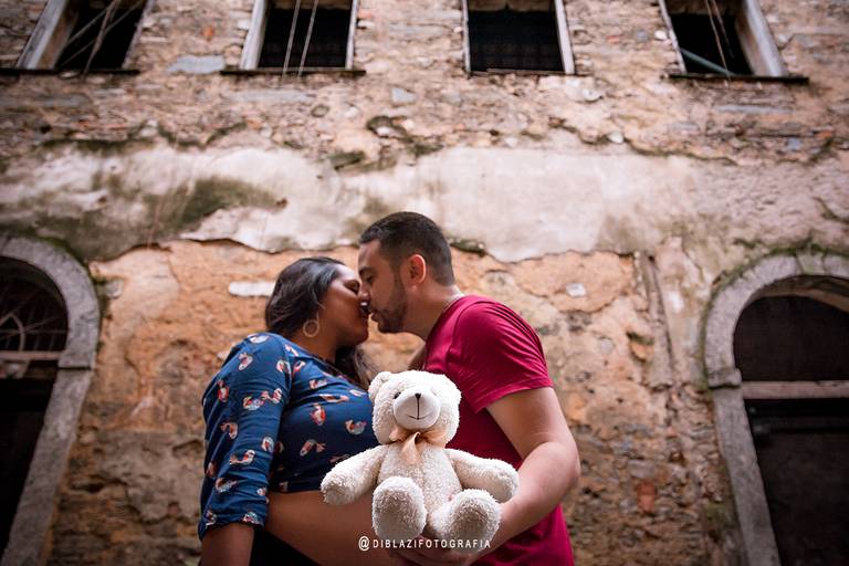 Ensaio de Gestante - Casa Azulejada Santos