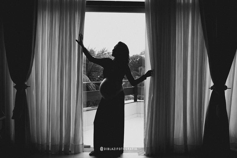 Ensaio de Gestante em Casa