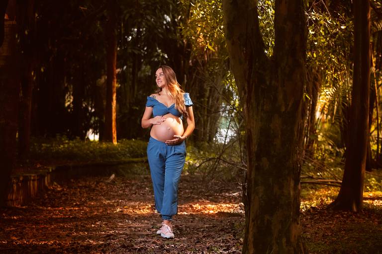 Ensaio De Gestante em Santos - Golden Hour