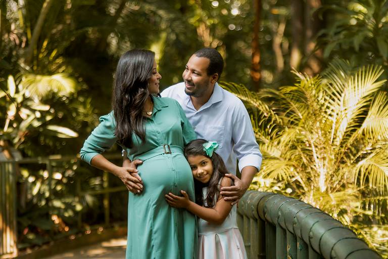 Fotografo de Gestante em Santos Orquidário
