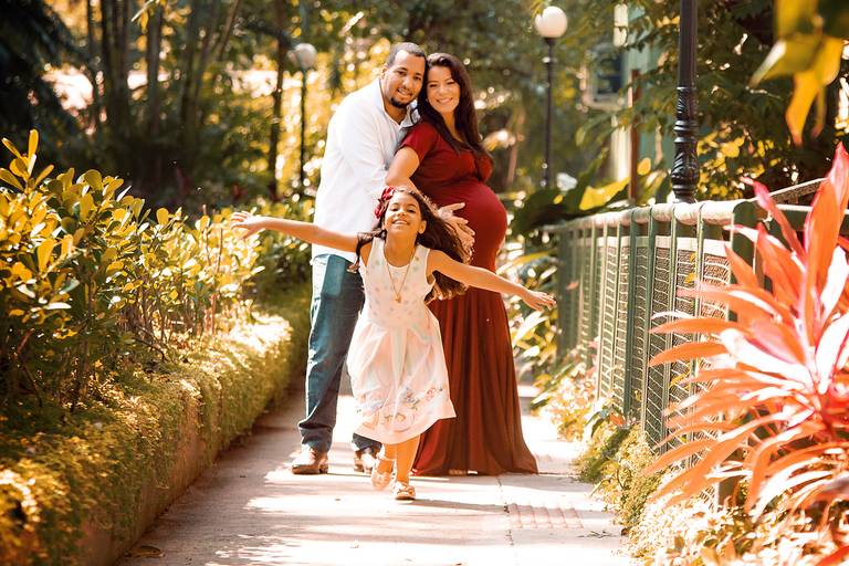 Fotografo de Gestante em Santos Orquidário