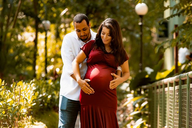 Ensaio Fotográfico de Gestante em Santos Orquidário