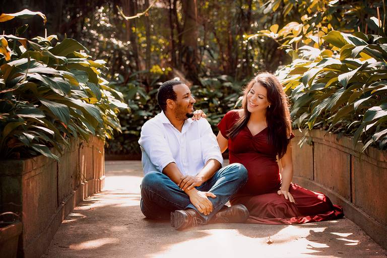 Ensaio Fotográfico de Gestante em Santos Orquidário