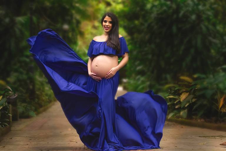 Ensaio Fotográfico de Gestante no Orquidário em Santos