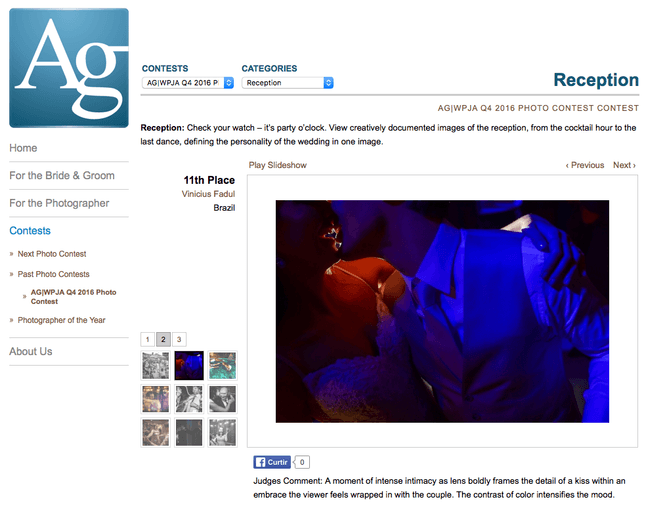 cores de um casamento fazem com que a foto de masi destaque, esta foto feita pelo fotografo de casamento Vinicius fadul ganhou um premio internacional