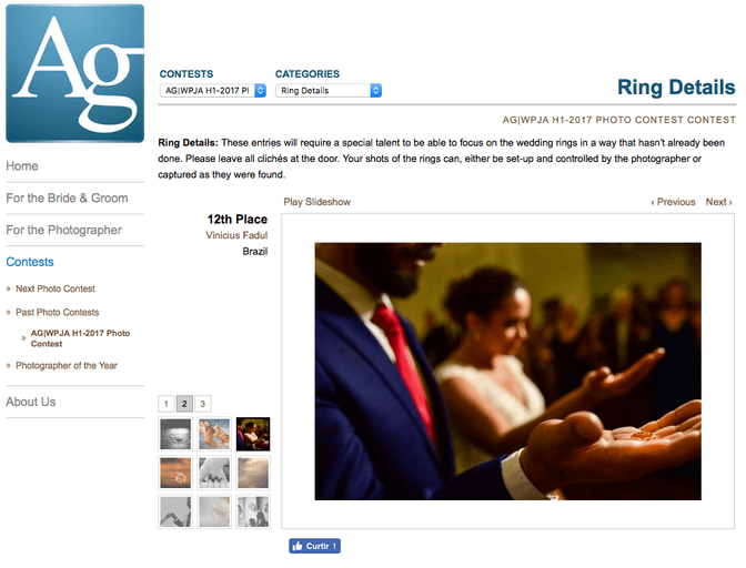 esta foto da mao do noivo segurando a aliança ganhou um premio internacional confira que incrível o detalhe da aliança ficou simplesmente fantastico