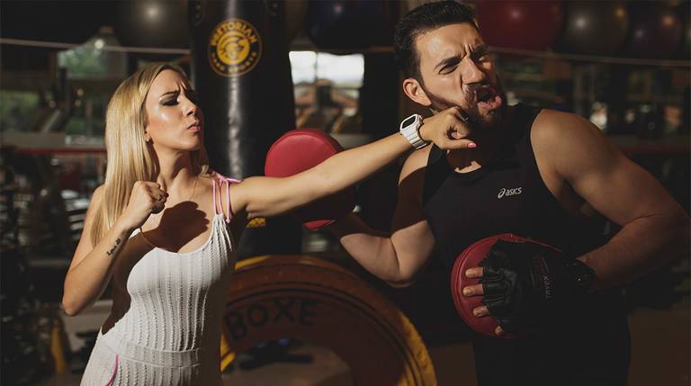 Ensaio na academia ensaio de noivos renata e thiago na academia inova em jundiaí