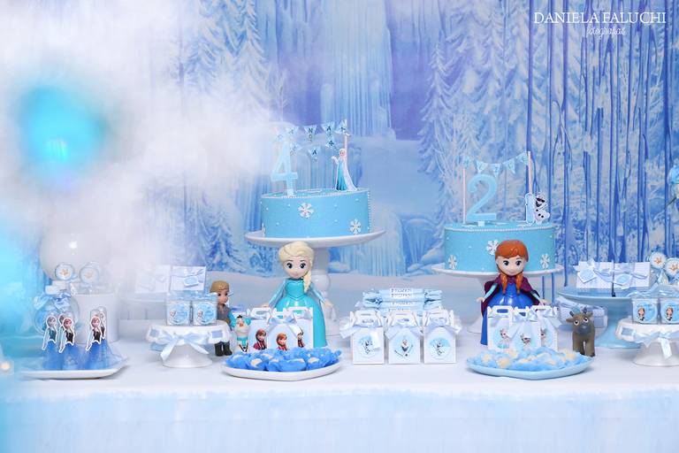 Fotografia de festa infantil Frozen,
