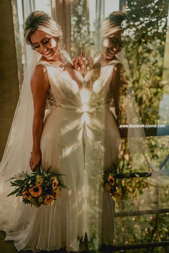 detalhes do vestido da noiva no villa sansu