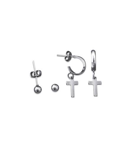 Conjunto com 2 pares de Brincos Abençoado em aço inox
Ref. 44013.2
R$19,90

