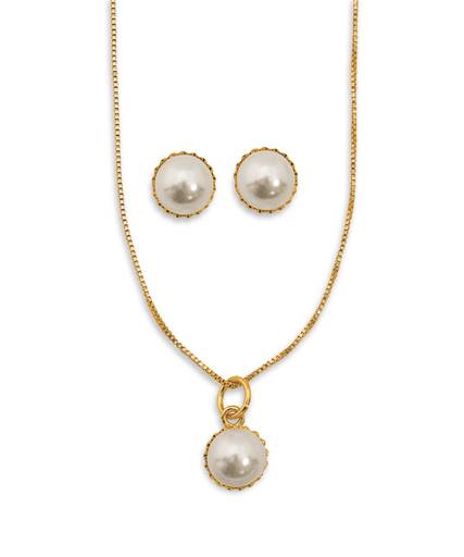 Conjunto de Brincos e Gargantilha Peristera Folheados a ouro
Ref. 44057.4
R$31,50