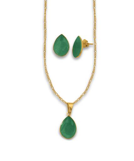 Conjunto de Brincos e Gargantilha Adversidade Folheados a ouro com resina
Ref. 44062.0
R$28,50