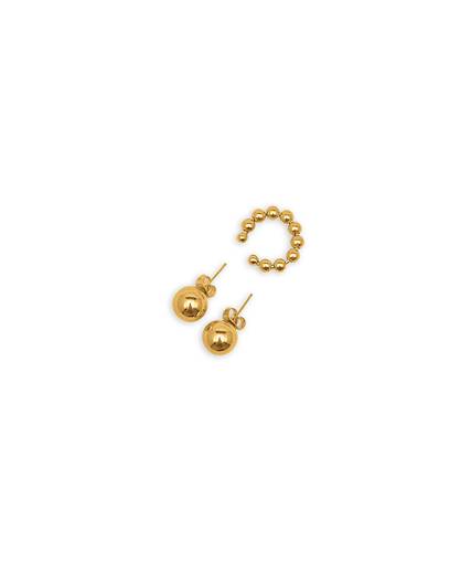 Brincos e Piercing Bolas Folheados a ouro
Ref. 44191.0
R$18,90
