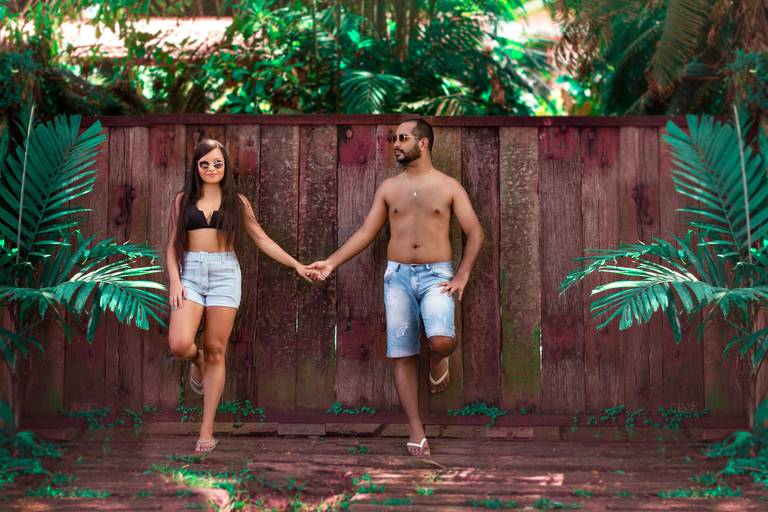 ensaio de casal na praia de Itacoatiara