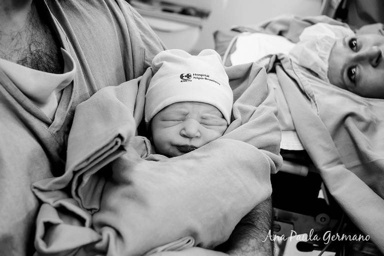 Fotografia de Parto - Hospital Nipo Brasileiro, Zona Norte / SP