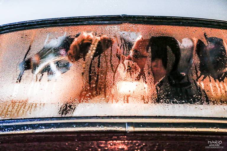 Casal de noivos que participou do Evento