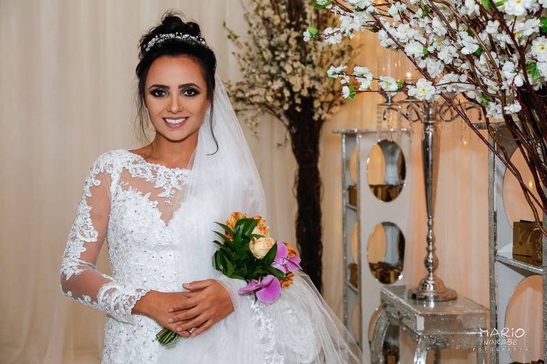 Noiva que desfilou no Evento