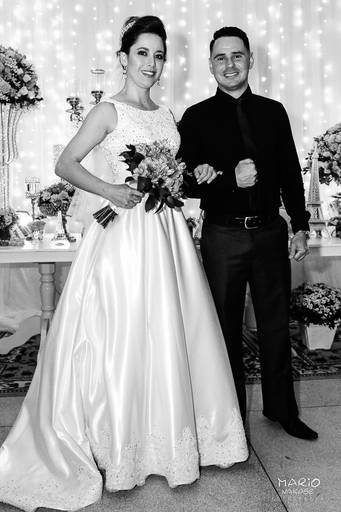 Noiva que desfilou no evento