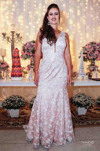 Noiva que desfilou no Evento