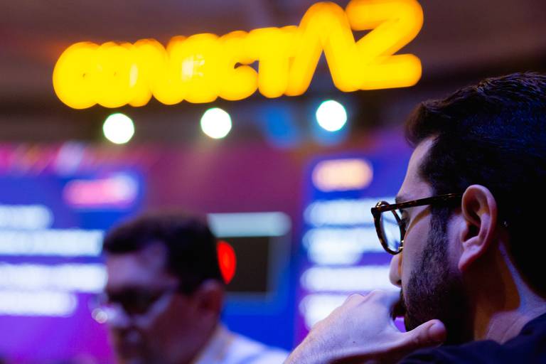 Palestra do Matheus com a empresa Conte fotografada por Mario Nakase