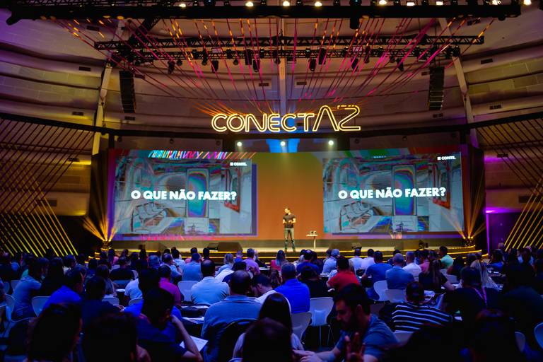 Palestra do Matheus com a empresa Conte fotografada por Mario Nakase