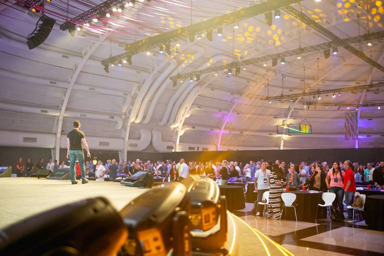 Palestra do Matheus com a empresa Conte fotografada por Mario Nakase