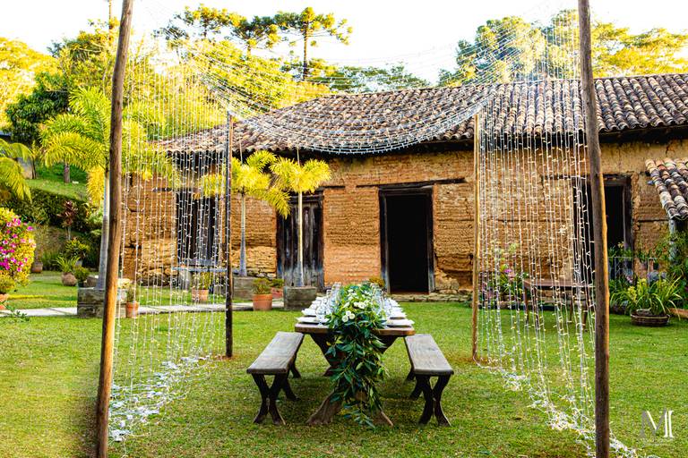 Espaços para Mini Wedding no Restaurante Senzala em Salesópolis SP. Fotos por Mario Nakase Fotografia
