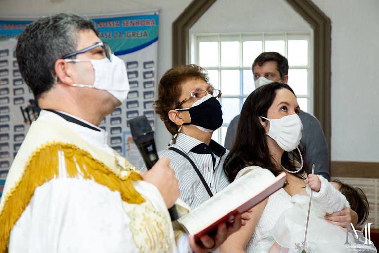 Batizado Manu no Aruã SP em Pandemia COVID 19 fotografada por Mario Nakase Fotografia
