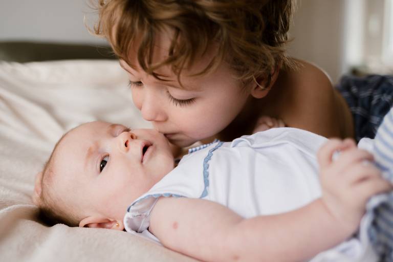 Fotografia de bebê em casa em BH