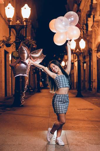 ensaio fotografico book debutante 15 anos com baloes | fotografo em Guaruja Ton Prans Fotografia