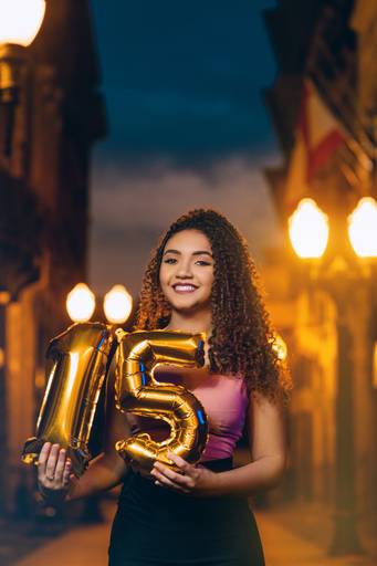 ensaio fotografico book debutante 15 anos com baloes | fotografo em Guaruja Ton Prans Fotografia