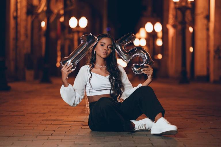 ensaio fotografico feminino book debutante 15 anos Centro Santos Noite | fotografo em Guaruja Ton Prans Fotografia