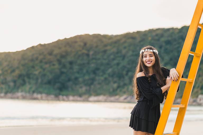 ensaio fotografico feminino book debutante 15 anos Praia Praia Guaiúba | fotografo em Guaruja Ton Prans Fotografia