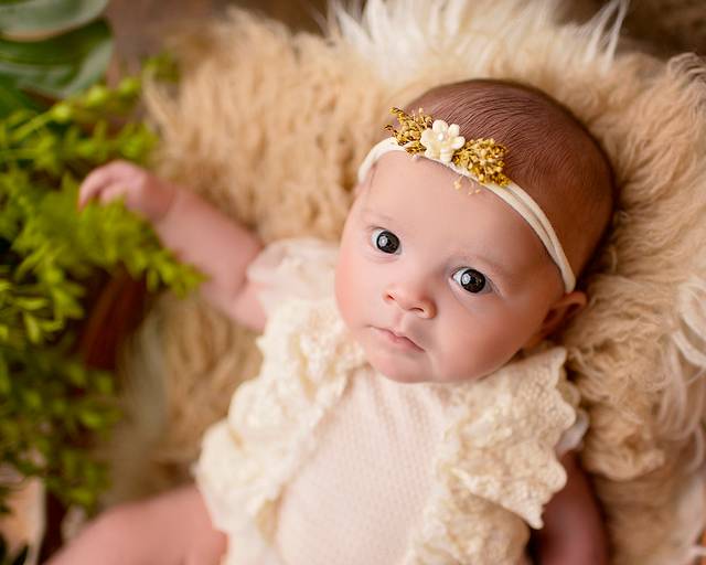 ensaio em estúdio bebê 1 mês