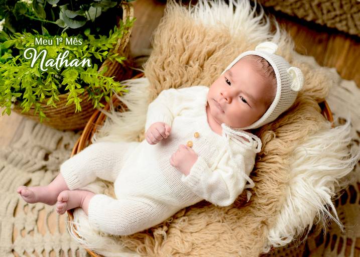 ensaio 1º mês menino