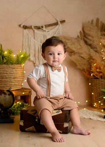 ensaio menino 8 meses em estúdio