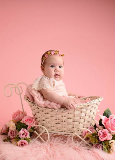ensaio fotográfico menina 5 meses