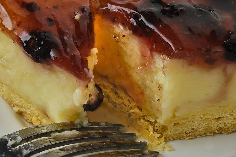 cheesecake de arándanos