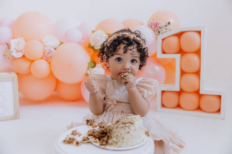 smash the cake Curitiba ensaio de 1 ano Curitiba estudio bebê  