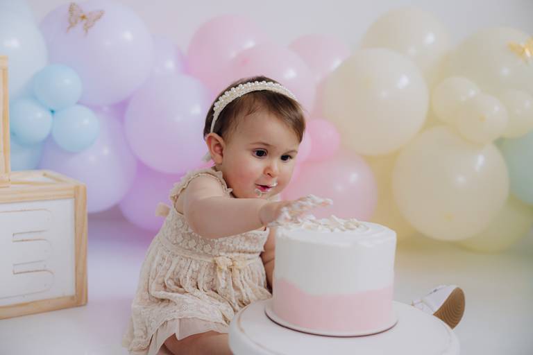 smash the cake Curitiba ensaio de 1 ano Curitiba estudio bebê  