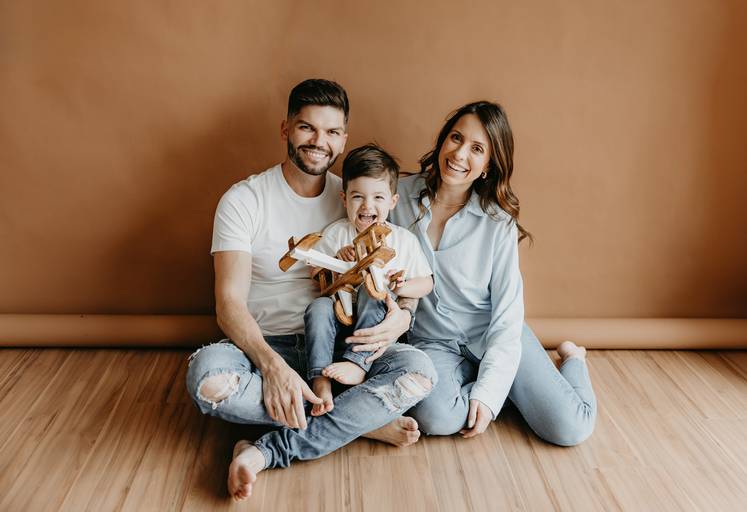 Fotógrafa de família Estúdio Curitiba Ensaio de família