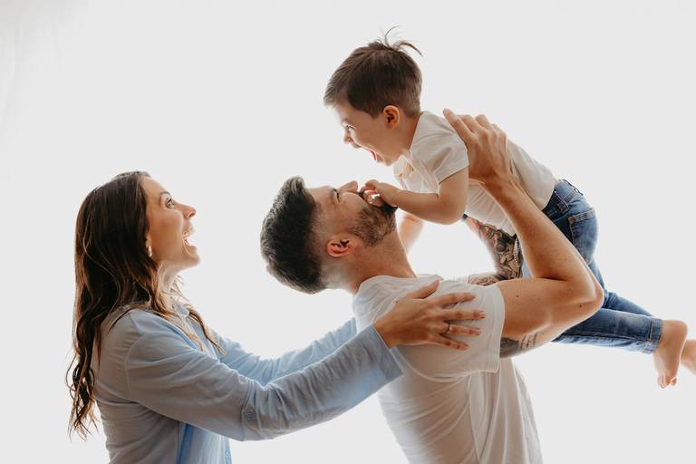 Fotógrafa de família Estúdio Curitiba Ensaio de família
