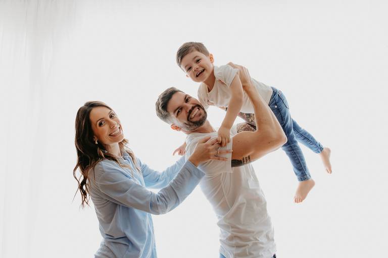 Fotógrafa de família Estúdio Curitiba Ensaio de família