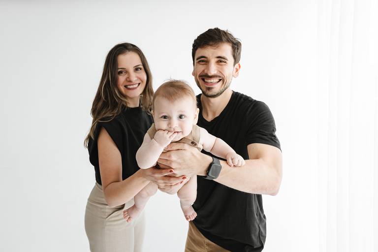 Fotógrafa de família Estúdio Curitiba Ensaio de família