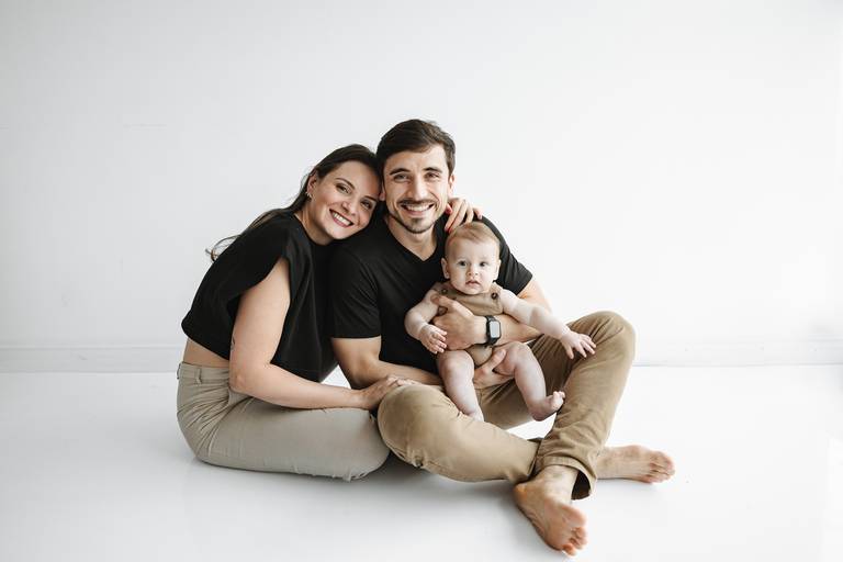 Fotógrafa de família Estúdio Curitiba Ensaio de família