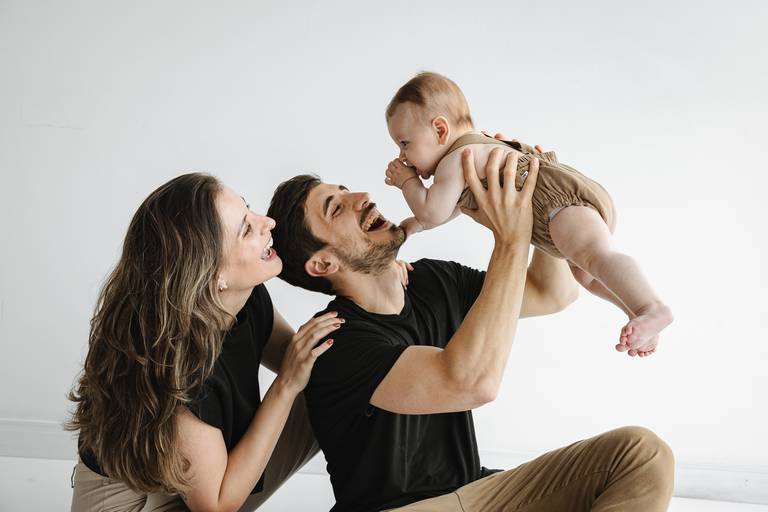 Fotógrafa de família Estúdio Curitiba Ensaio de família