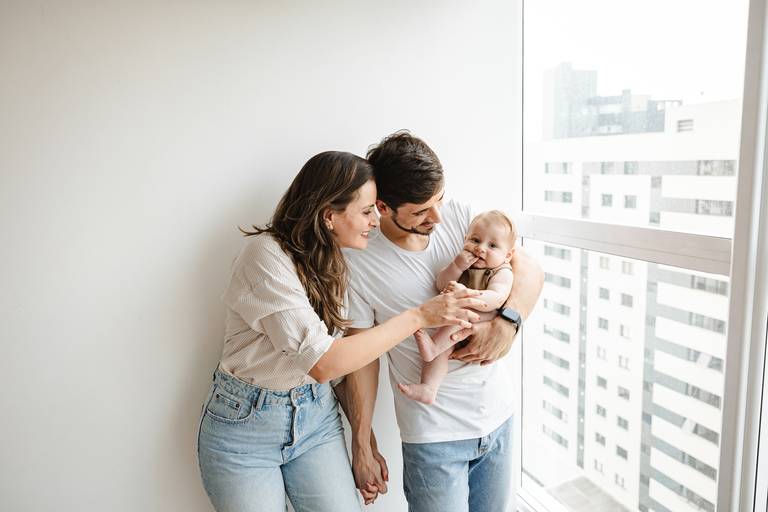 Fotógrafa de família Estúdio Curitiba Ensaio de família